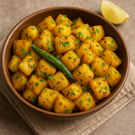 Jeera Aloo Recipe with Pahadwali Garlic Jeera Flavoured Salt